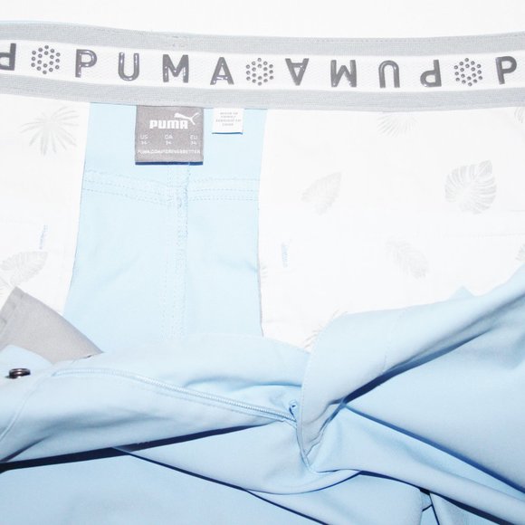 Sold.   Excellent Puma Bio Cell Performance Golf Shorts 36 10 Light Blue - Picture 6 of 6
